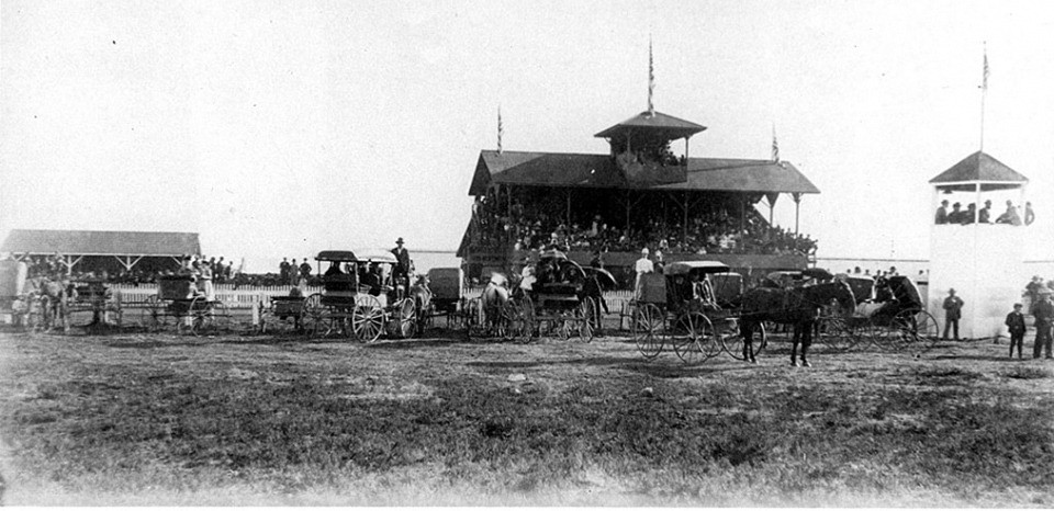 Ventura County Fair grandstand and racetrack, 1893