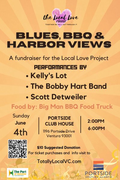 BBQ and Blues Poster June 4th Retro
