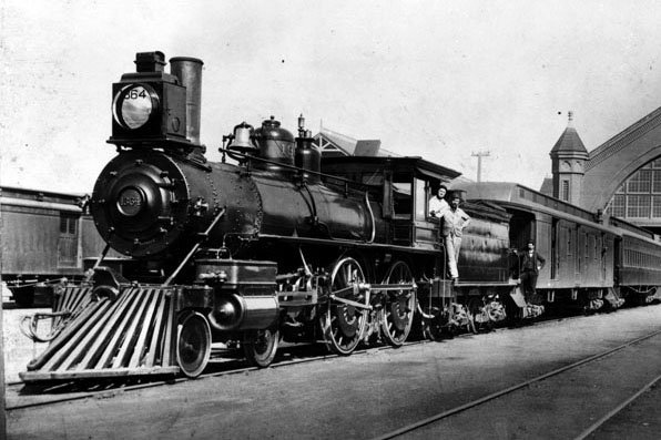 Southern California Railroad locomotive circa 1891